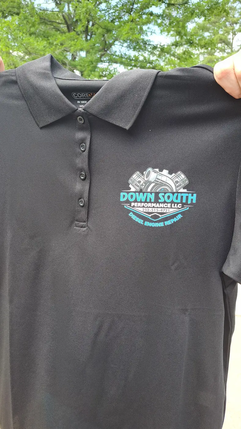 Branded embroidered polo shirt