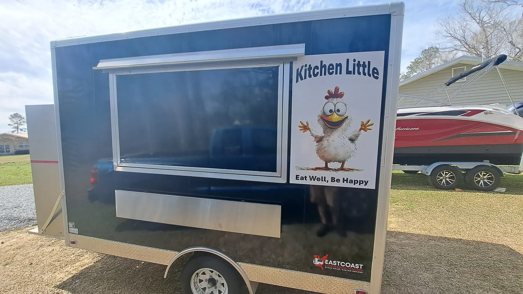 Kitchen Little food trailer with custom graphics