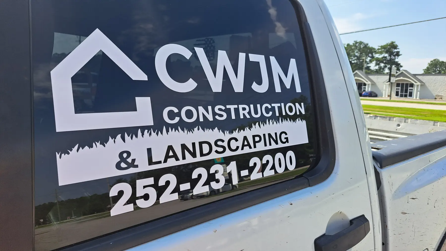 Commercial vehicle window lettering